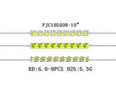 Sterling Silver Semi Mount Bracelet Setting Round RD 6x6mm - Syzjewelry